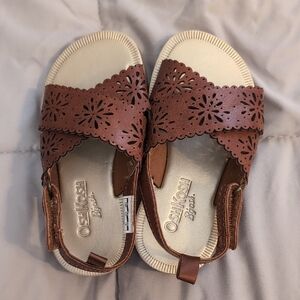 OshKosh B'gosh Kids Sandals in Brown and Cream Toddler 7